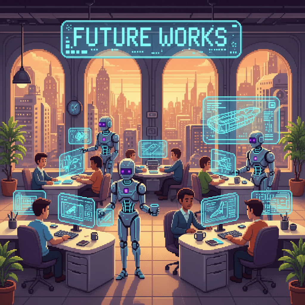 A team preparing for AI adoption in a collaborative workplace where humans and AI work together