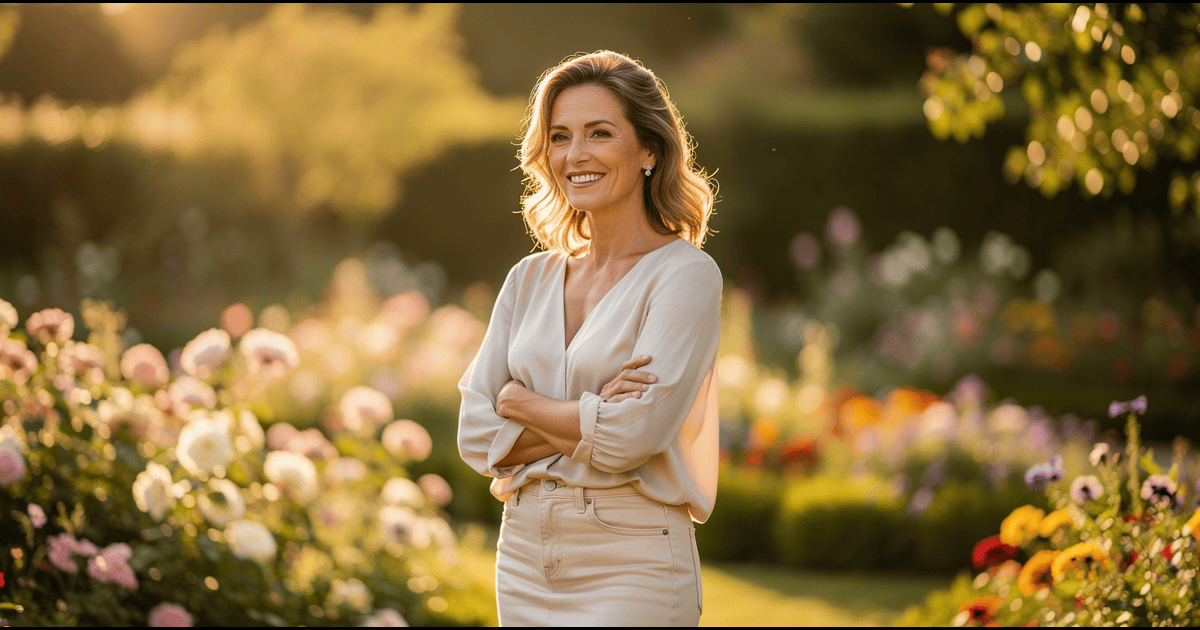 Perimenopause benefits: woman embracing hormonal changes with vitality and confidence