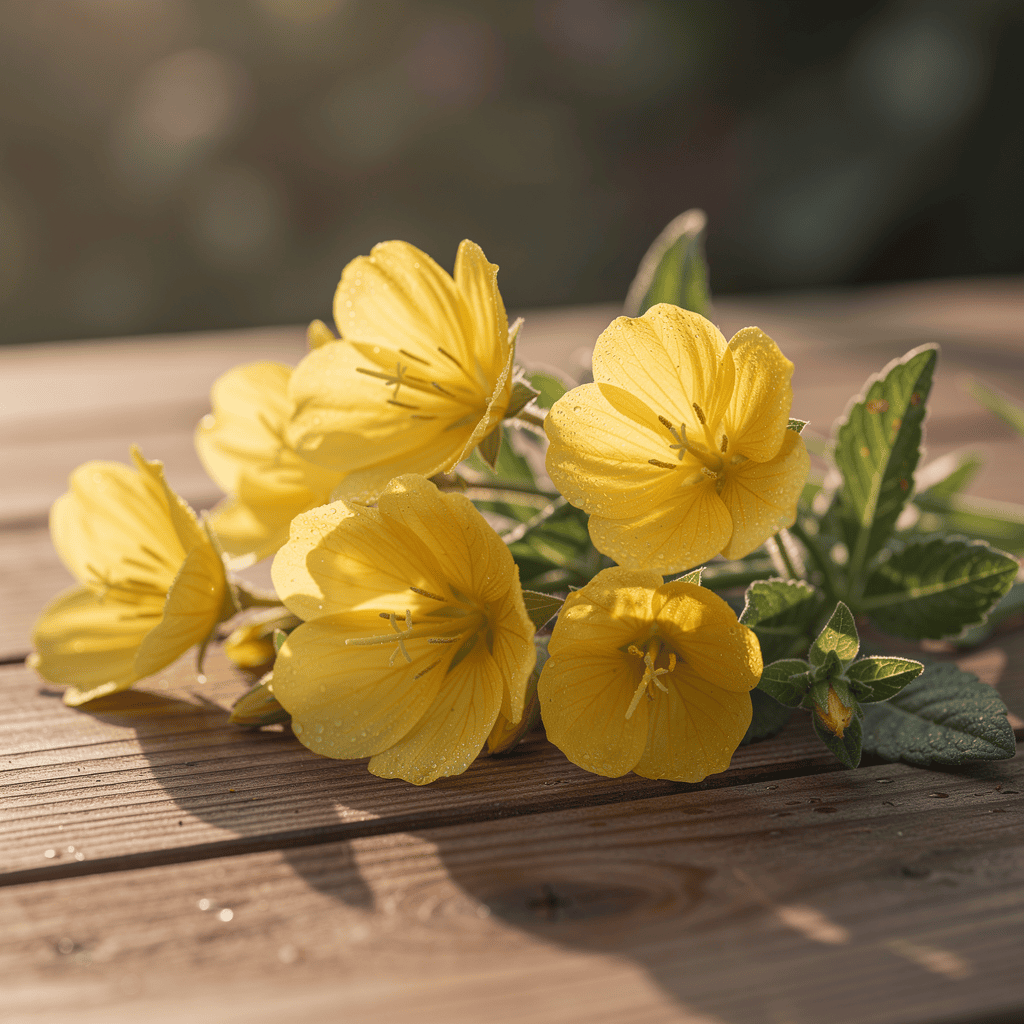 Evening primrose oil supplement for natural hormonal balance support